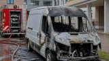 Elazığ’da hastane bahçesindeki panelvan yangında kullanılamaz hale geldi